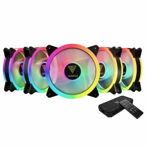 Gamdias Aeolus M2 1205R 120mm ARGB Cabinet Fan 5 Pack