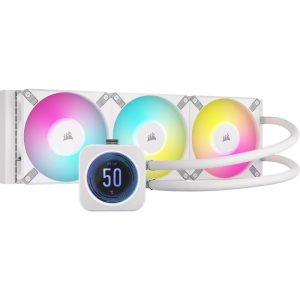 Corsair iCUE H150i Elite LCD XT Display Liquid CPU Cooler White