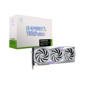 MSI Nvidia GeForce RTX 4070 Ti Gaming X Trio 12GB GDDR6X Graphics Card _ White