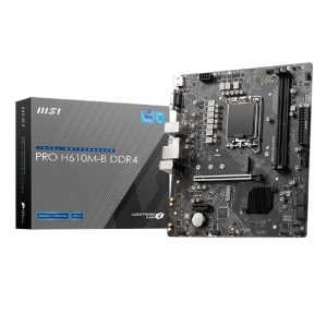 MSI PRO H610M B DDR4 Micro ATX Motherboard