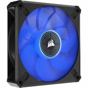 Corsair ML120 LED ELITE Premium 120mm Blue LED Cabinet Fan PWM Magnetic Levitation Fan _ Single Pack _ Black