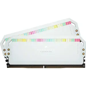 Corsair Dominator Platinum RGB 32GB 2x16GB 5600MHz DDR5 Desktop RAM _ C36 Memory Kit _ White