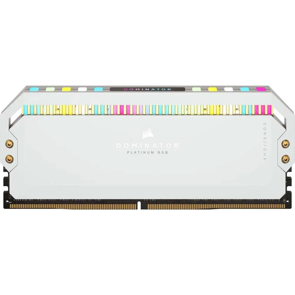 Corsair Dominator Platinum RGB 32GB 2x16GB 5600MHz DDR5 Desktop RAM _ C36 Memory Kit _ White
