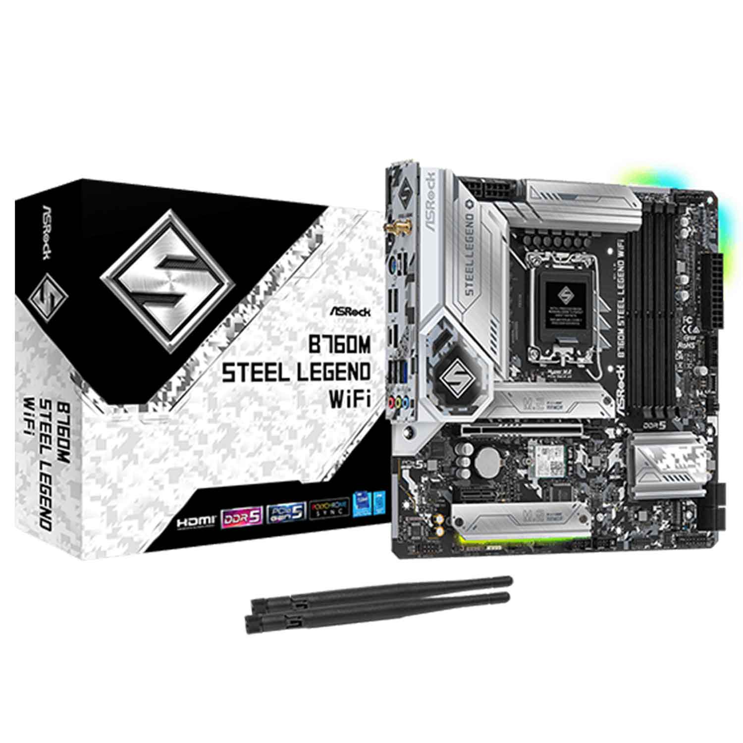 ASRock B760M Steel Legend WiFi DDR5 Micro ATX Motherboard