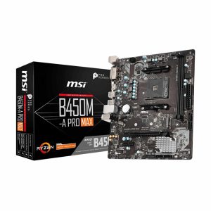 MSI B450M A PRO MAX Micro ATX Motherboard