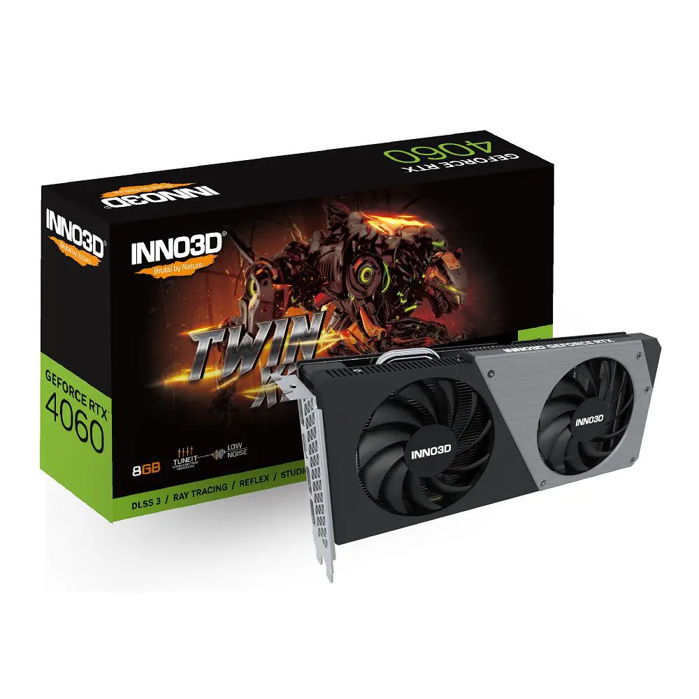 Inno3D NVIDIA GeForce RTX 4060 TWIN X2 8GB GDDR6 Graphics Card