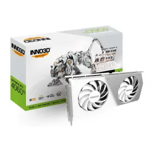 Inno3D NVIDIA GeForce RTX 4060 Ti 8GB TWIN X2 OC WHITE GDDR6 Graphics Card