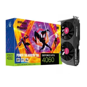 Zotac Gaming Nvidia GeForce RTX 4060 8GB OC GDDR6 Graphics Card Spider Man