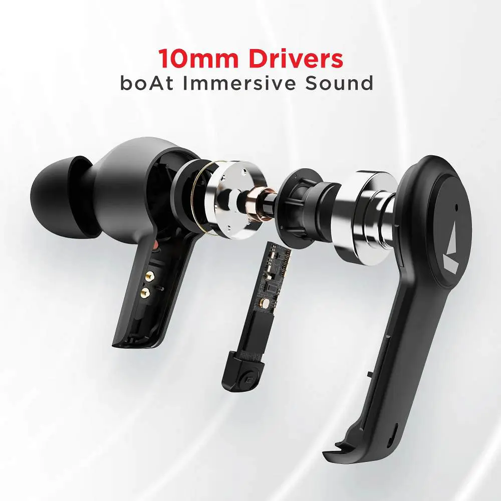 Boat Airdopes 411 Anc Wireless Earbuds - Black-05