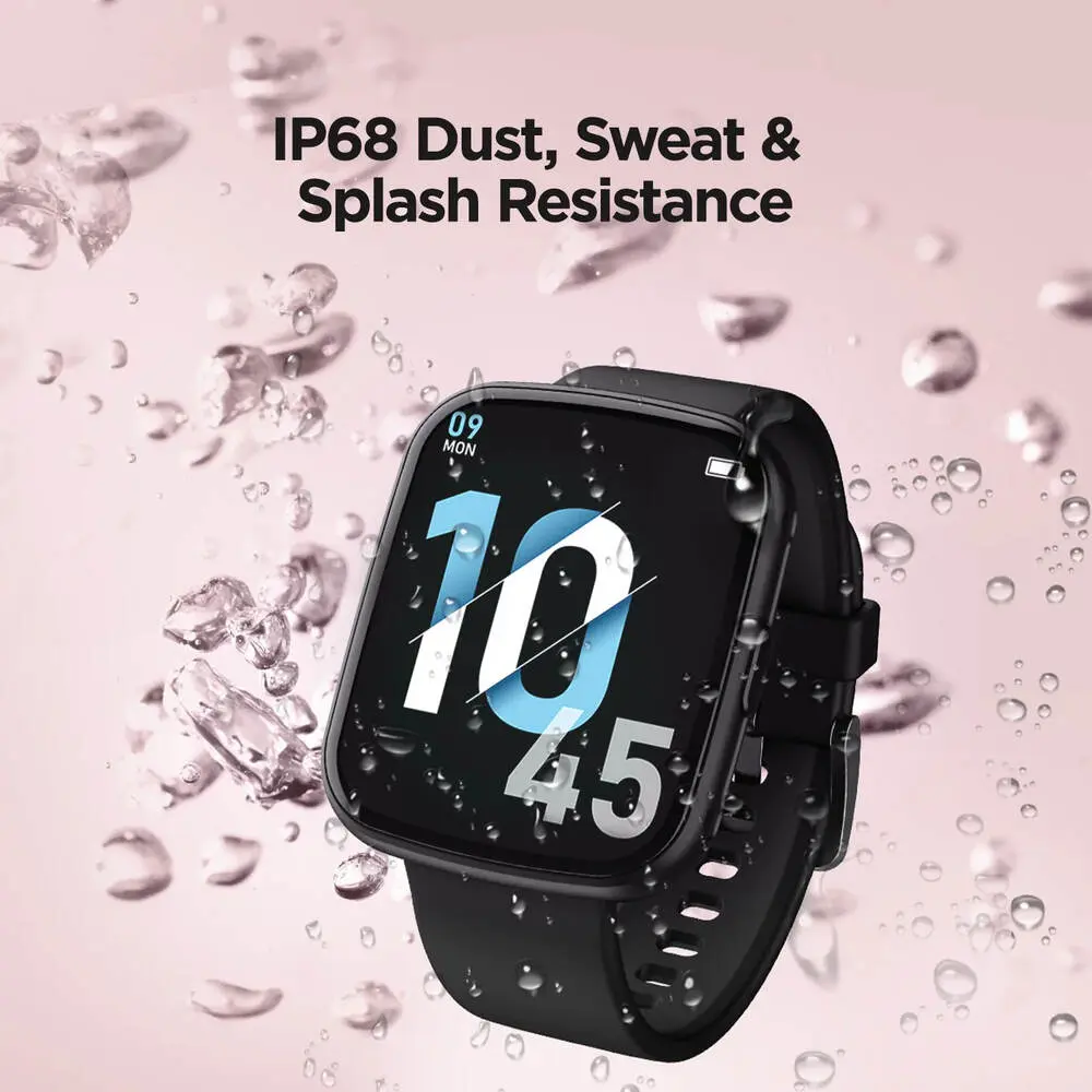 boAt Wave Play Vivid 1.69 Inch HD Display Smartwatch Active Black