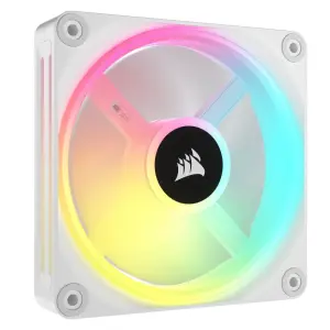 Corsair iCUE LINK QX120 RGB 120mm PWM Cabinet Fan White Single Pack