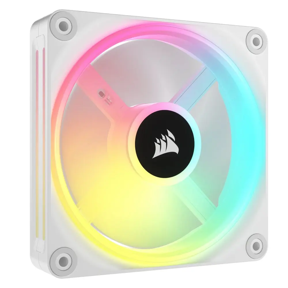 Corsair iCUE LINK QX120 RGB 120mm PWM Cabinet Fan – White (Single Pack)