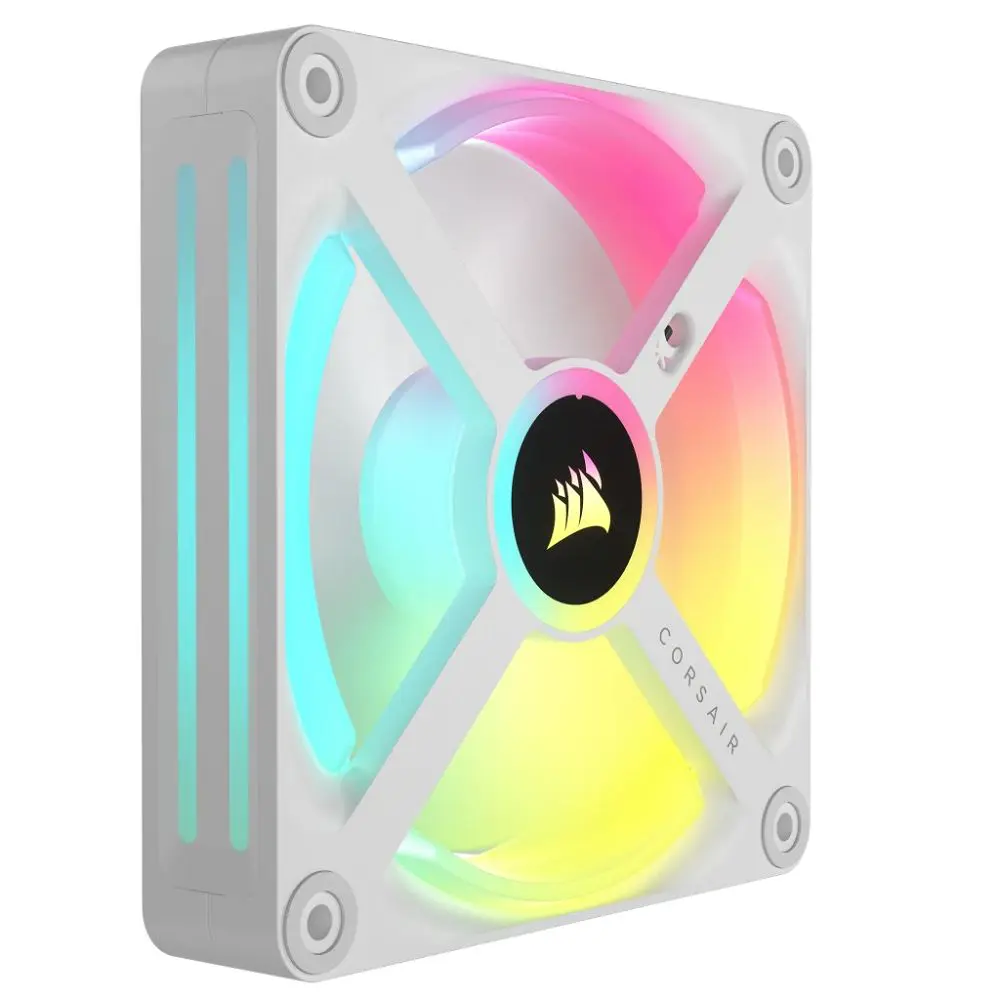 Corsair iCUE LINK QX120 RGB 120mm PWM Cabinet Fan White Single Pack