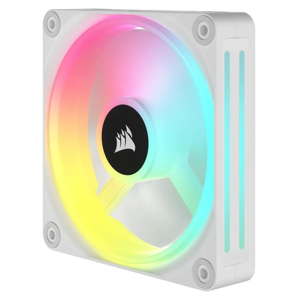 Corsair iCUE LINK QX120 RGB 120mm PWM Cabinet Fan White Single Pack