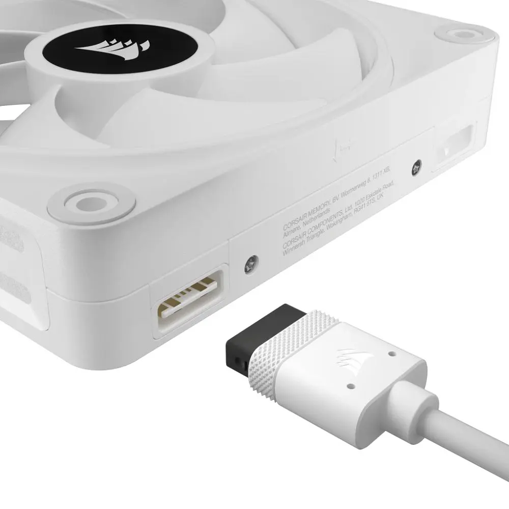 Corsair iCUE LINK QX120 RGB 120mm PWM Cabinet Fan - White (Single Pack) - Image 6