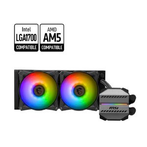 MSI MAG CORELIQUID M240 ARGB Liquid Cooler Black