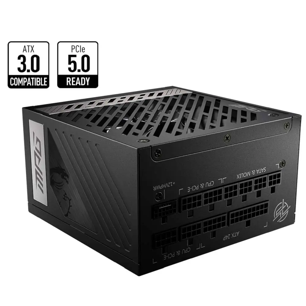MSI MPG A1000G PCIE5 1000 Watt Fully Modular 80 Plus Gold SMPS