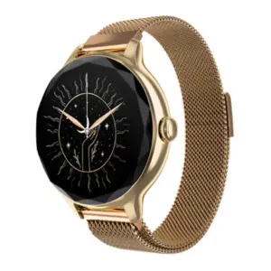 Noisefit Diva Smart Watch Gold Link