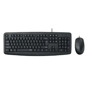 Rapoo NX1600 Wired Keyboard & Mouse Combo Black
