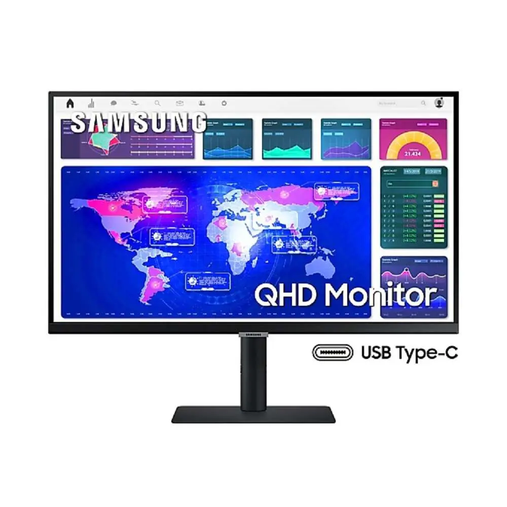 Samsung LS27A600U 27 Inch QHD IPS Monitor – Black