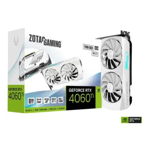 Zotac Gaming Nvidia GeForce RTX 4060 Ti Twin Edge OC 8GB GDDR6 Graphics Card White Edition