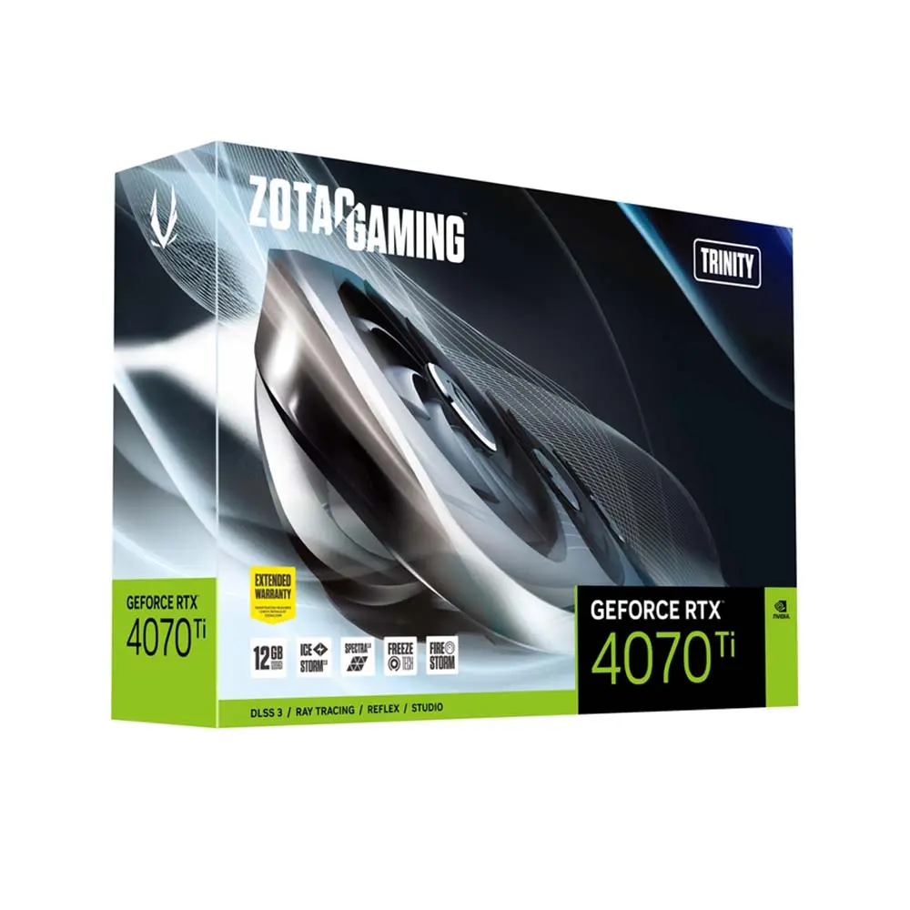 Zotac Gaming Nvidia GeForce RTX 4070 Ti Trinity 12GB GDDR6X Graphics Card ZT D40710D 10P