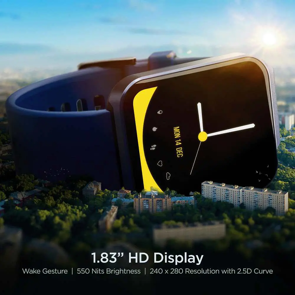 Boat Wave Stride Voice Bluetooth Calling Smartwatch Deep Blue 01