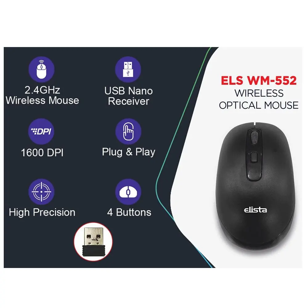 Elista Els Wm-552 Wireless Optical Mouse