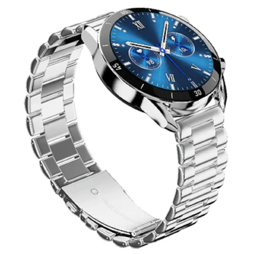 Fire Boltt Legacy Silver Stainless Steel Bluetooth Calling Luxury Smart Watch 02