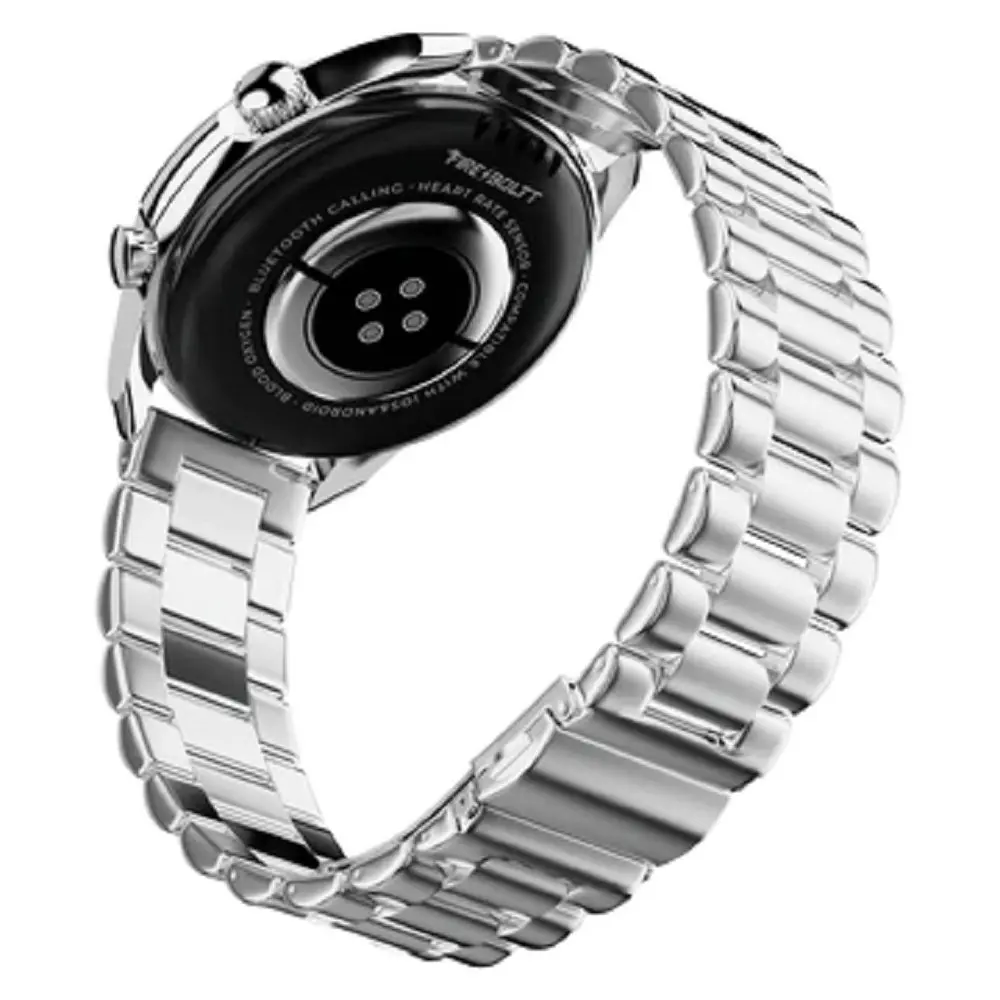 Fire Boltt Legacy Silver Stainless Steel Bluetooth Calling Luxury Smart Watch 03