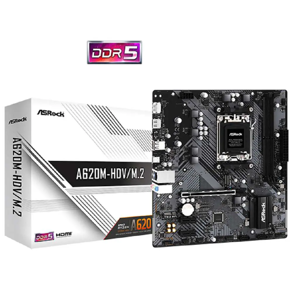ASRock A620M-HDV/M.2 Micro ATX Motherboard