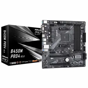 ASRock B450M Pro4 R2.0 Micro ATX Motherboard
