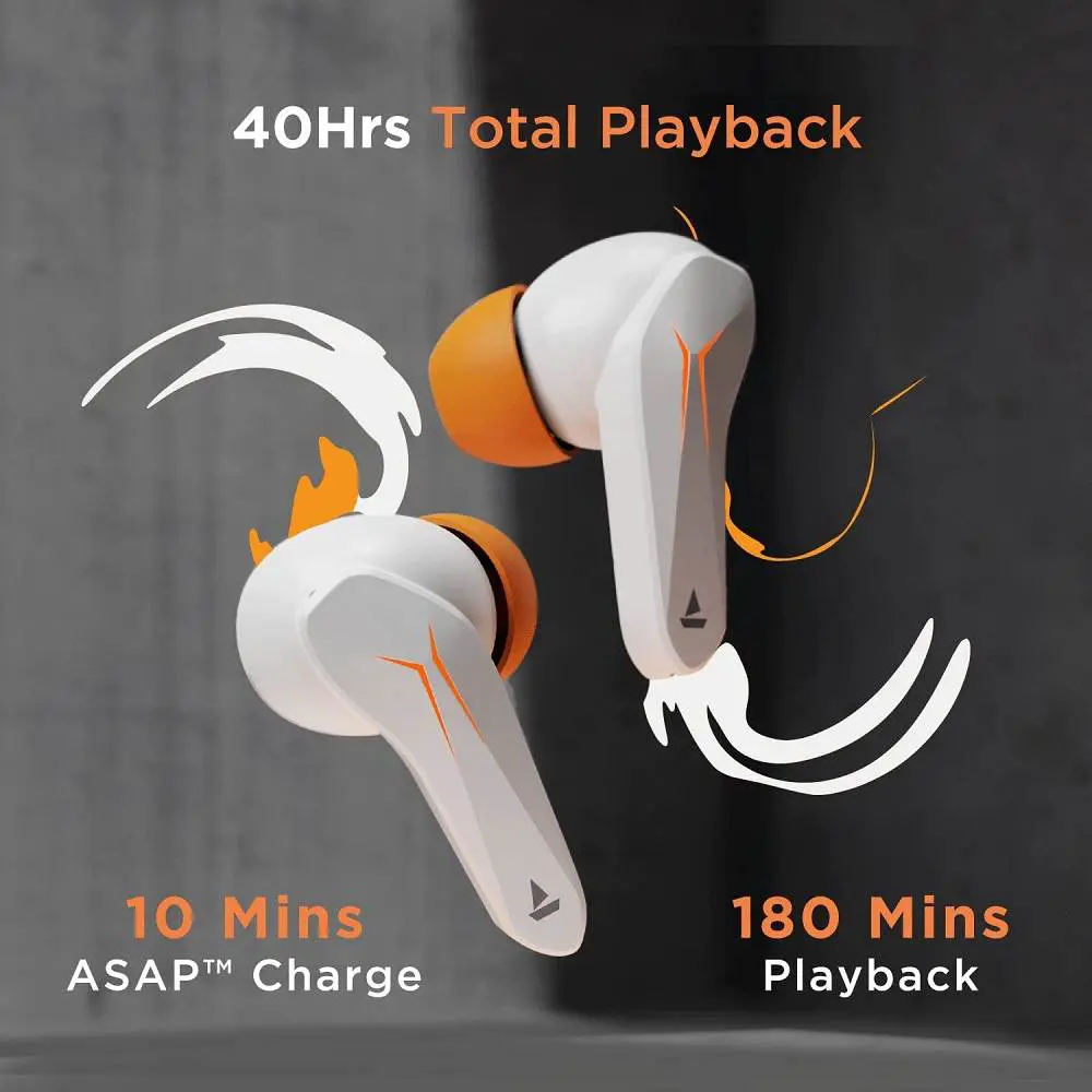 Boat Immortal 121 Bluetooth Gaming Earbuds White Sabre 07