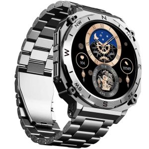Boat Enigma X500 Luxurious Metal Body Bluetooth Calling Smartwatchclassic Silver