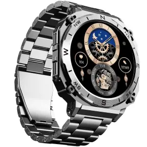 Boat Enigma X500 Luxurious Metal Body Bluetooth Calling Smartwatchclassic Silver