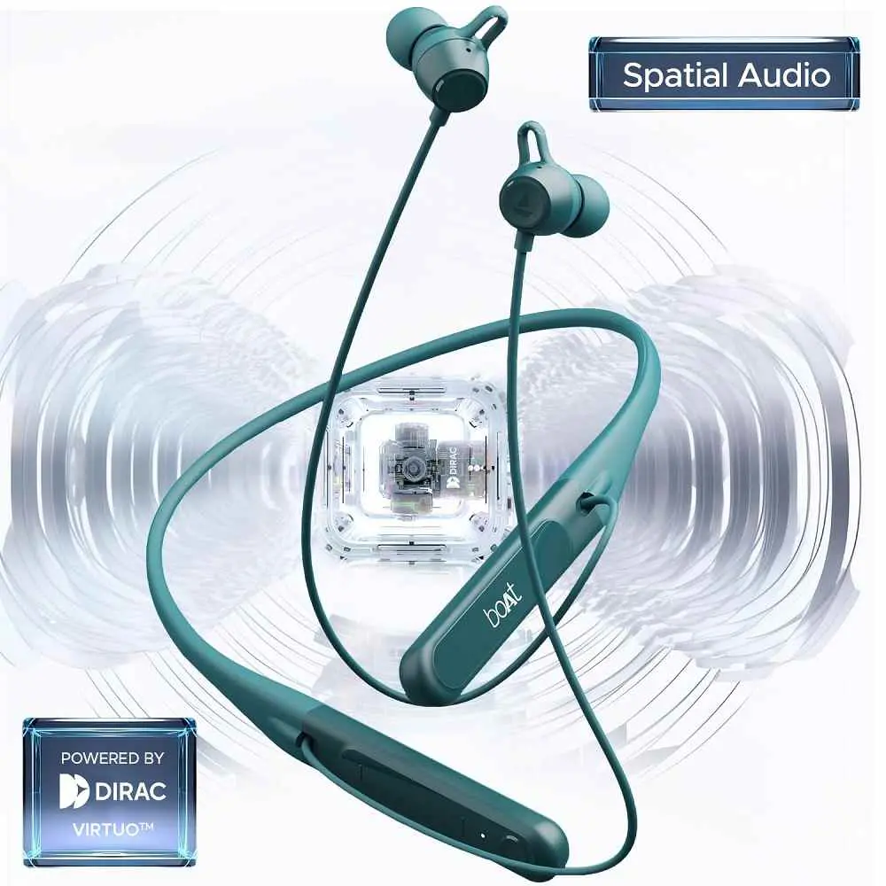 boAt Rockerz 255 Touch Neckband Earphone Teal Green
