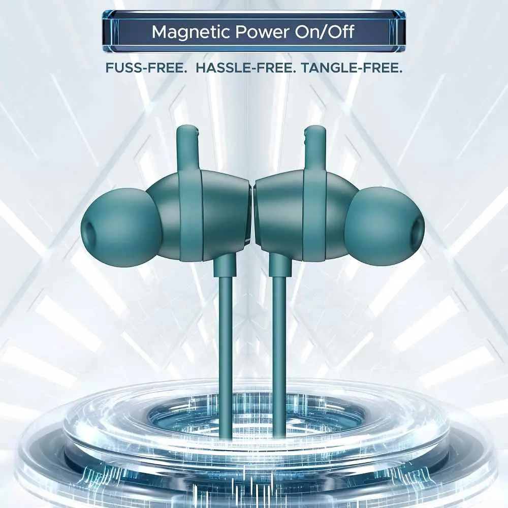boAt Rockerz 255 Touch Neckband Earphone - Teal Green - Image 6