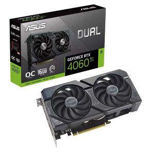 ASUS Dual Nvidia GeForce RTX 4060 Ti OC Edition 16GB GDDR6 Graphics Card