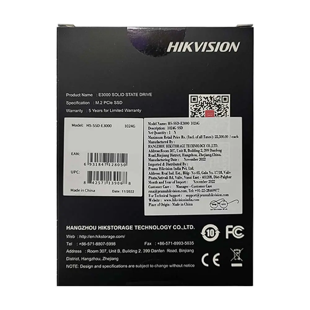 HikVision E3000 1TB NVMe PCIe M.2 Internal SSD - Image 4