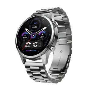 Noise Halo Plus Amoled Premium Metal Body Bluetooth Calling Smartwatch Elite Silver