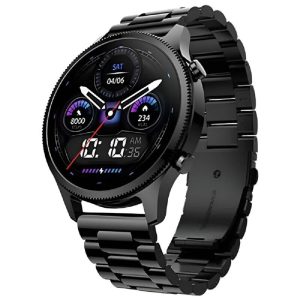 Noise Halo Plus Amoled Premium Metal Body Bluetooth Calling Smartwatch Elite Black
