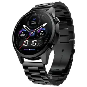 Noise Halo Plus Amoled Premium Metal Body Bluetooth Calling Smartwatch Elite Black