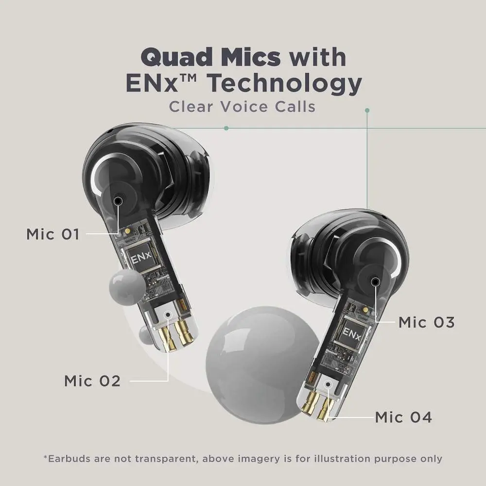 boAt Airdopes Atom 81 Bluetooth Earbuds - Opal Black - Image 5