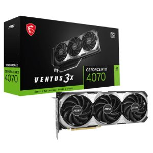 MSI Nvidia GeForce RTX 4070 VENTUS 3X E 12GB OC GDDR6X Graphics Card