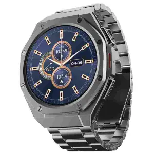 boAt Enigma X600 Premium Design Bluetooth Calling Smartwatch Classic Silver