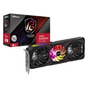 Asrock Amd Radeon Rx 7600 Phantom Gaming Oc 8gb Gddr6 Graphics Card