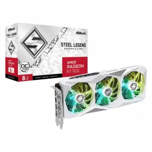 Asrock Amd Radeon Rx 7600 Steel Legend Oc 8gb Gddr6 Graphics Card