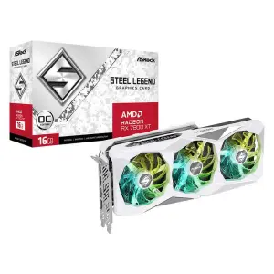 Asrock AMD Radeon RX 7800 XT Steel Legend 16GB OC GDDR6 Graphics Card