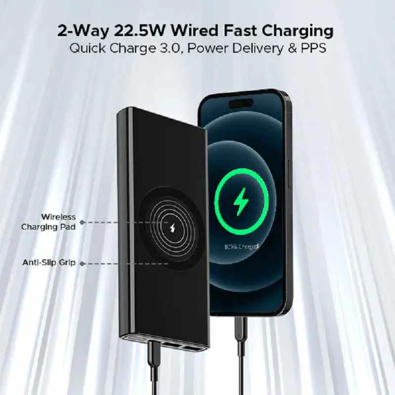 boAt EnergyShroom PB310 Wireless Pro Power Bank - Image 5