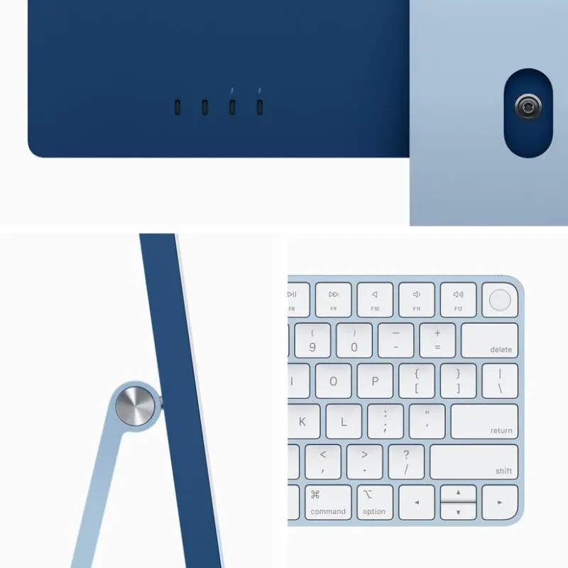Apple iMac M3 - Blue | 24 inch 4.5K Retina Display, Apple M3 Chip, 8GB RAM, 512GB SSD - Image 5